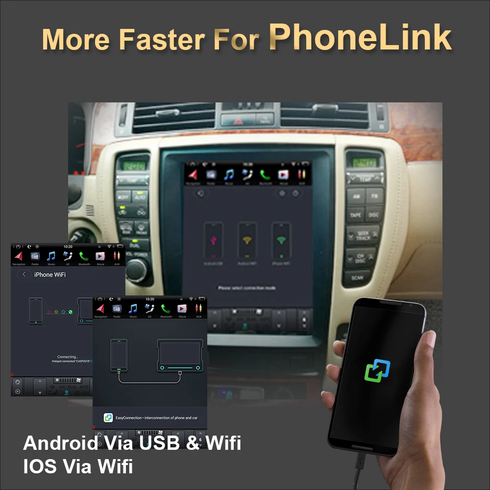 Автомобильный GPS-навигатор на Android 9 0 в стиле Tesla для TOYOTA CROWN 2008-2012 радио стерео