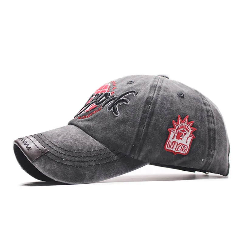 Spring Autumn Baseball Cap Hip Hop Creative New York Letter Embroidery Wild Caps Solid Color Men's Outdoor Casual Hat
