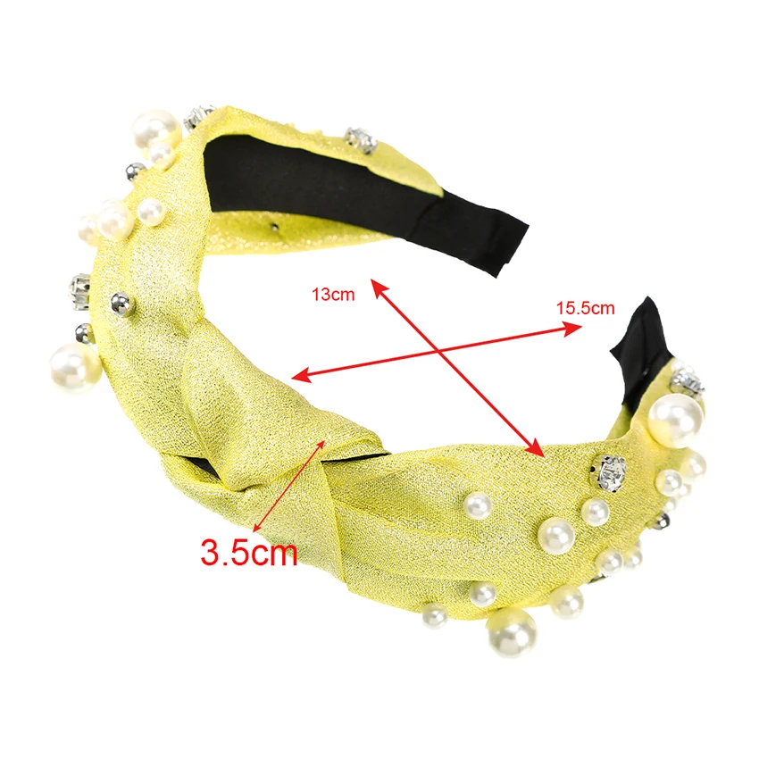 

Levao Knotted Pearl Headband for Women Hair Bands Spring Summer Fashion Headwear Hairband Hoop Bezel Hair Accessories