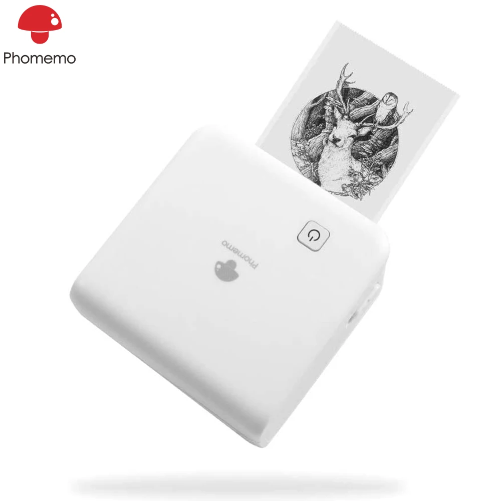 Портативный принтер Phomemo M02 Pro Bluetooth мини термопринтер 300 точек/дюйм беспроводной