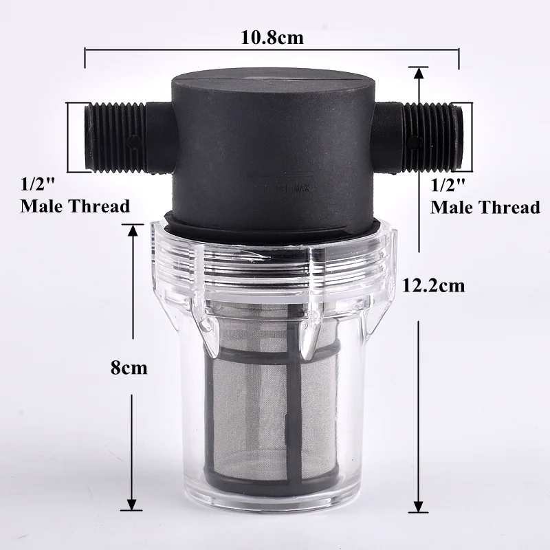 1/2 дюймов соединитель для оросительной трубы сада фильтр водяного насоса