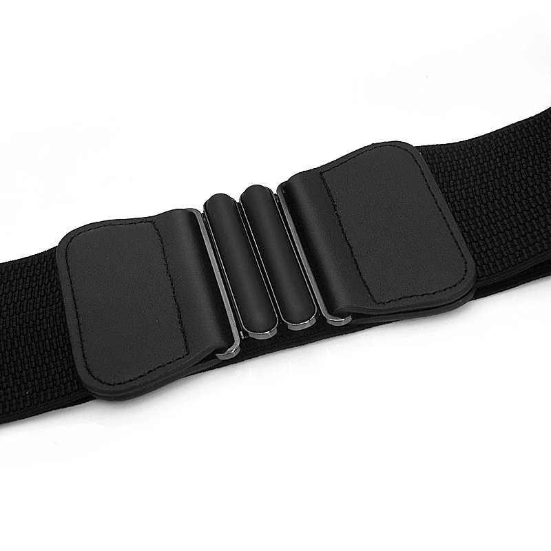 Черный минимализм эластичная лента супер широкий для нижнего белья брюки