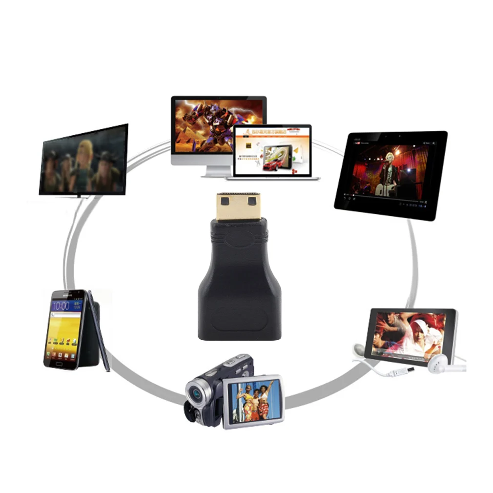 1 шт. адаптер HDMI Mini V1.4 Ethernet 1080P 3D и Blue Ray гнездо штырь|Компьютерные кабели разъемы| |