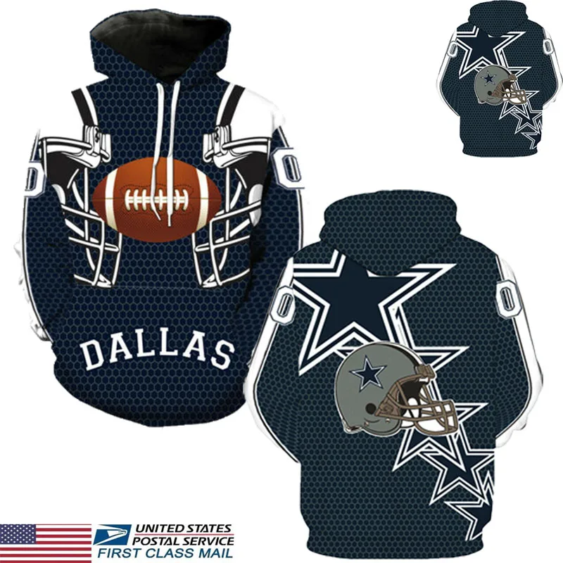 Dallas Cowboys/Спортивная толстовка с капюшоном и длинными рукавами; Новинка года; Модный джемпер; пальто с капюшоном; Лидер продаж; топы