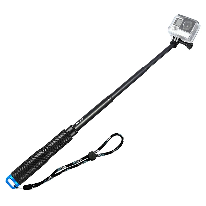 

19" Extendable Handheld Selfie Stick Telescoping Pole Aluminum Alloy Monopod for Gopro Hero 5/4/3+/3 SJ4000 SJ5000 SJ6000 Action