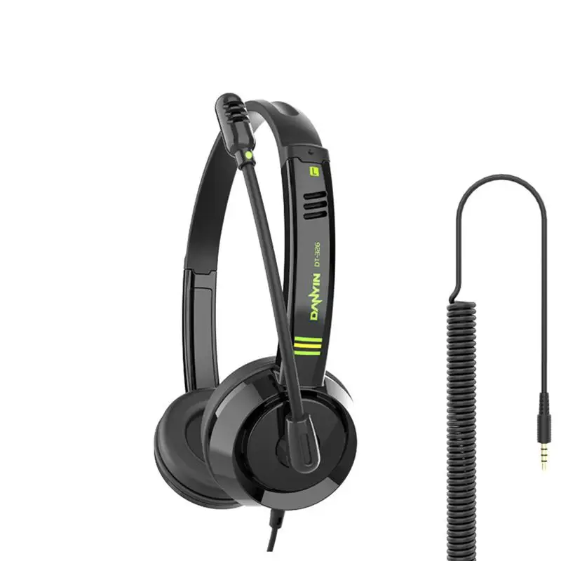 

Wired Headset Stereo Music Noise Cancelling Headphones With Mic Volume Control For Children Online Classes Learning Headsets
