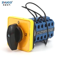 zhuco szw26lw26 20 d307 5gl 20a 5 poles 3 positions 1 0 2 panel mounted electric transfer rotary cam changeover switch