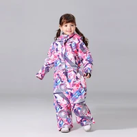 2019 new ski suit girls winter ski jacket and pant children windproof waterproof super warm snow skiing and snowboarding clothes