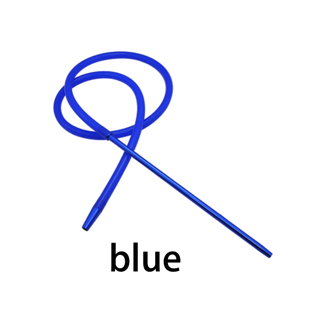 B blue 1,8 м арабский кальян силиконовая солома алюминиевый сплав шланг с пружинной трубкой ручка кальяна аксессуары Бразилия Испания Франция - Цвет: B blue