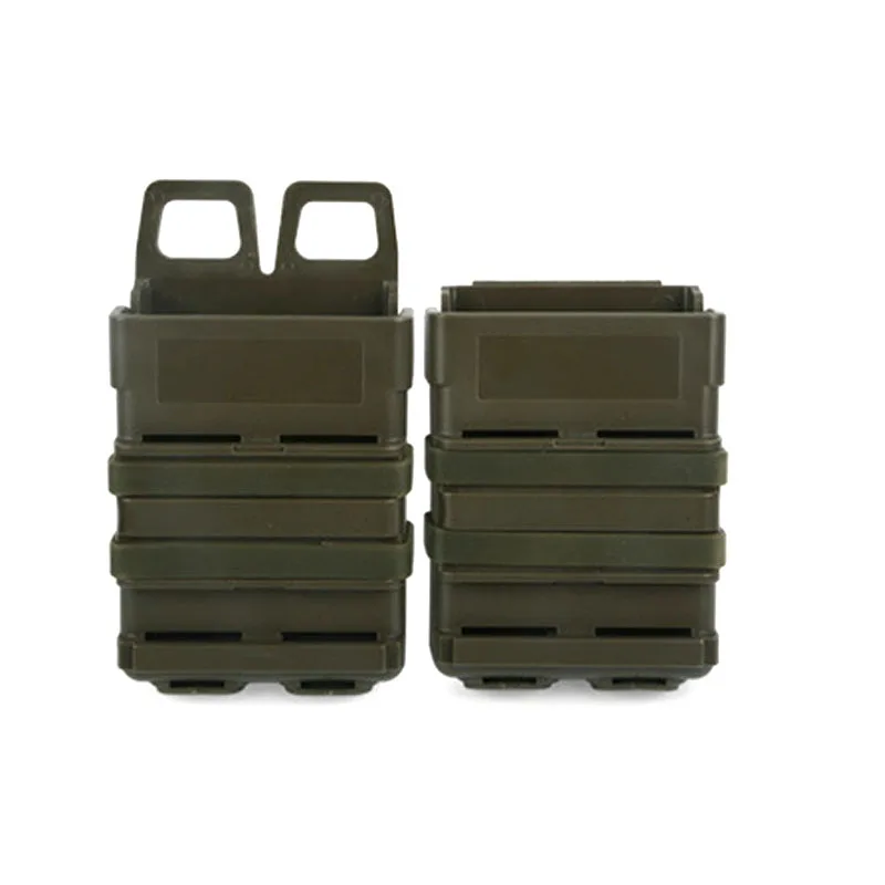 green Тактический 5,56 M4 подсумок Molle Quick Mag страйкбольная винтовка быстро прикрепляется Чехол Зажим для ремня жесткий корпус картридж охотничья Экипировка - Цвет: green