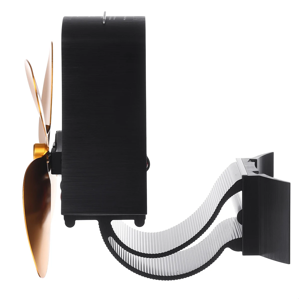 

Wall Mounted Fireplace 4/5 Blade Heat Powered Stove Fan Wood Burner Eco Friendly Quiet Fan Home Efficient Heat Distribution Fan