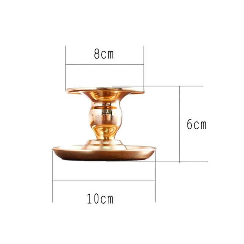 

Golden Candle Cup Tray Party Wedding Decoration Iron Candle Holder Home Table Decorations