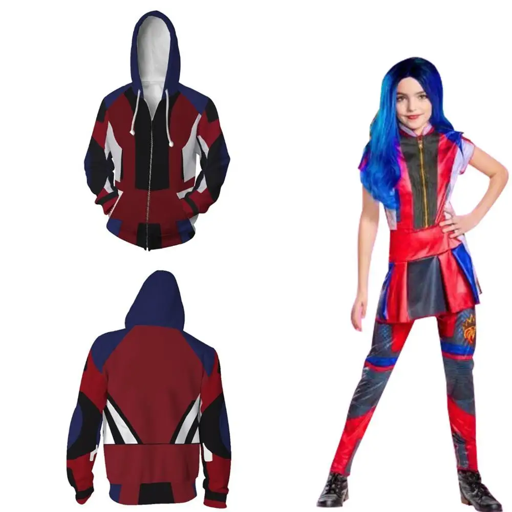 Потомки 3 Evie толстовки мужские костюмы для косплея женщин потомки ТЗА 3D печать