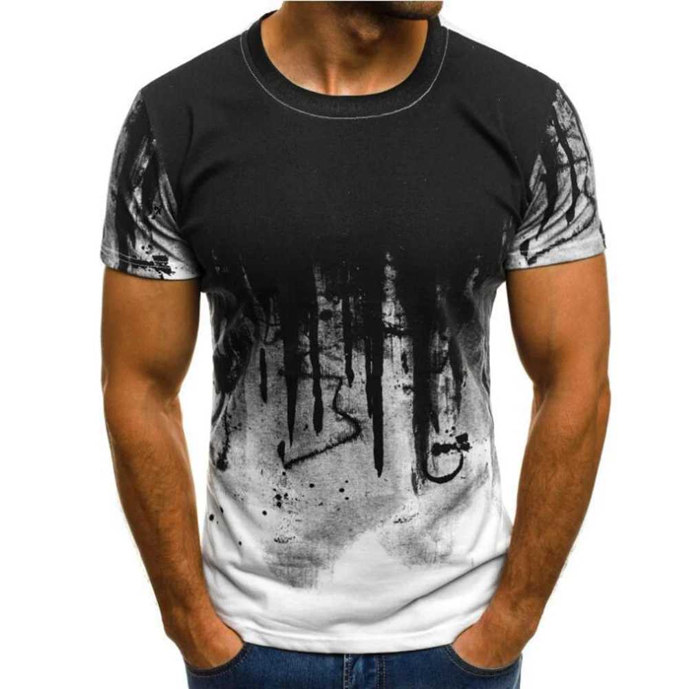 Футболка мужская модная спортивная камуфляжная футболка с короткими рукавами
