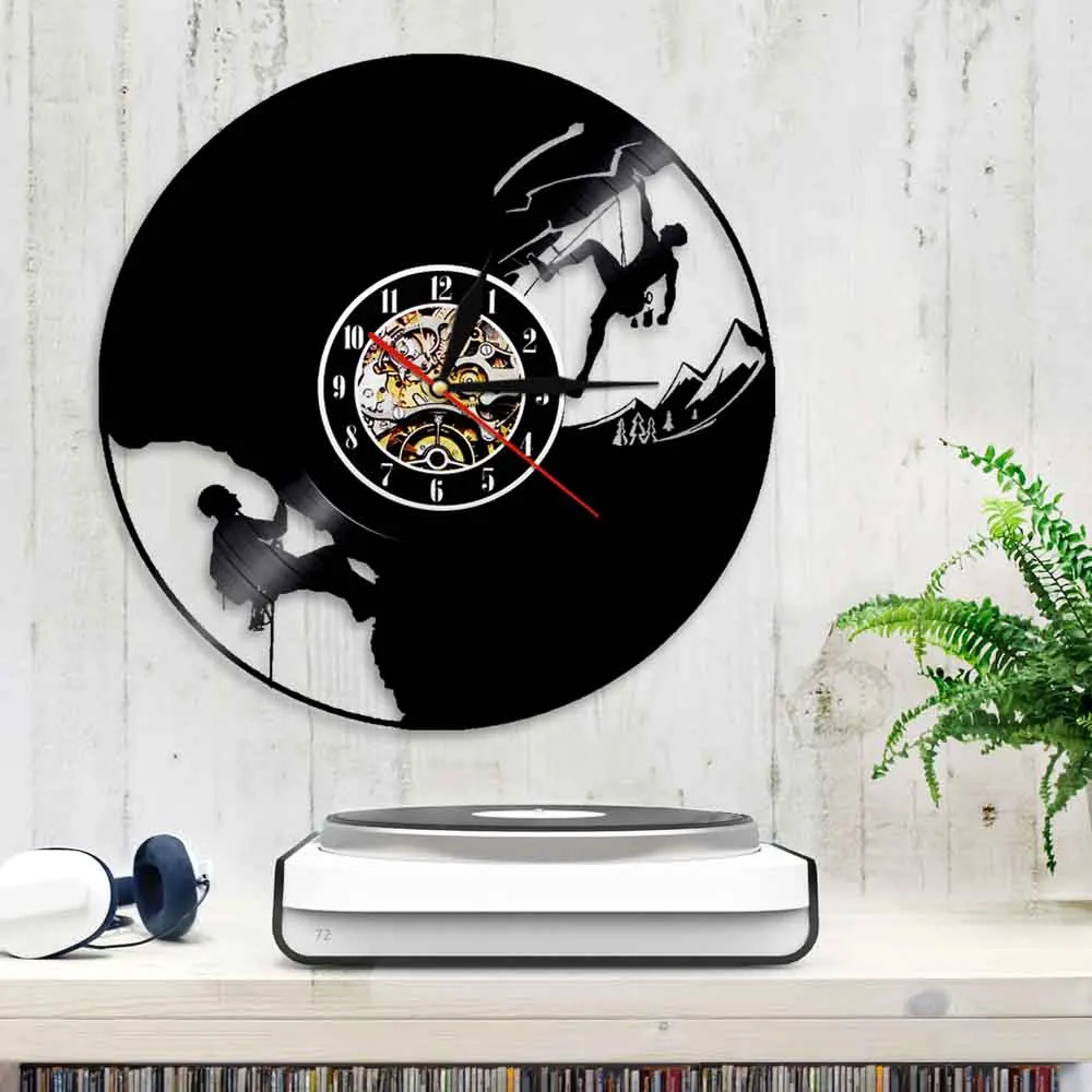 Настенные 3d-часы для скалолазания винтажные настенные часы с музыкой и виниловой
