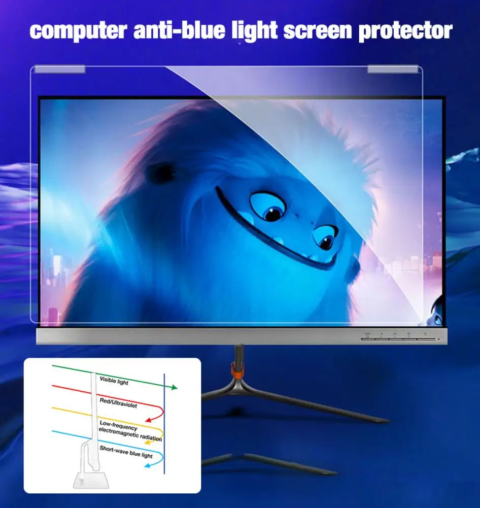 17 24 inch computer screen protector blue light blocking anti glare anti uv eye protection filter film for laptop desktop pc free global shipping