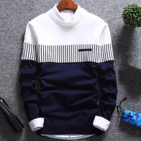 mens sweaters 2020 autumn winter new knitted sweater men long sleeve striped sweaters solid slim fit men pullover sueter hombre