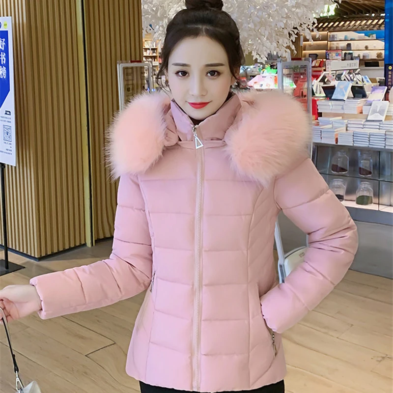 Новинка 2020 тонкая утолщенная теплая короткая пуховая хлопковая куртка женская