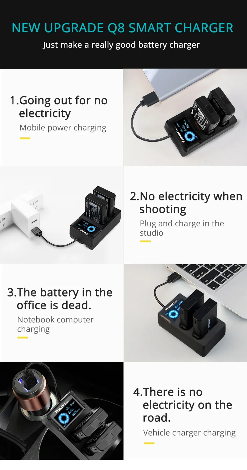 Зарядное устройство Travor lithium battrey Smart LP-E14 Двухканальное зарядное устройство для цифровой камеры светодиодный дисплей для Nikon D3100 D3200 D3300