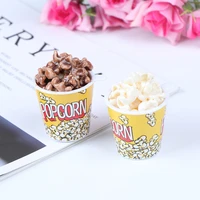 random dollhouse miniature a bucket of popcorn toy pretend play kitchen toys for doll house decoration accessories