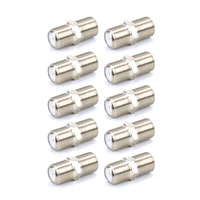 10pcs female to female jack rg6 coaxial cable used in video connector1