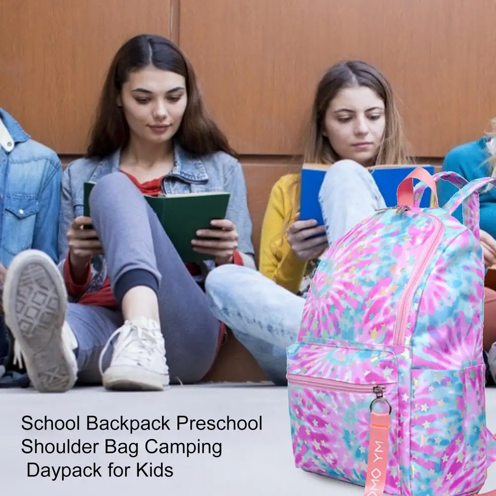 

Большой Школьный ранец для девочек-подростков, водонепроницаемый рюкзак с принтом звезд для начальной школы, детские портфели для учебнико...