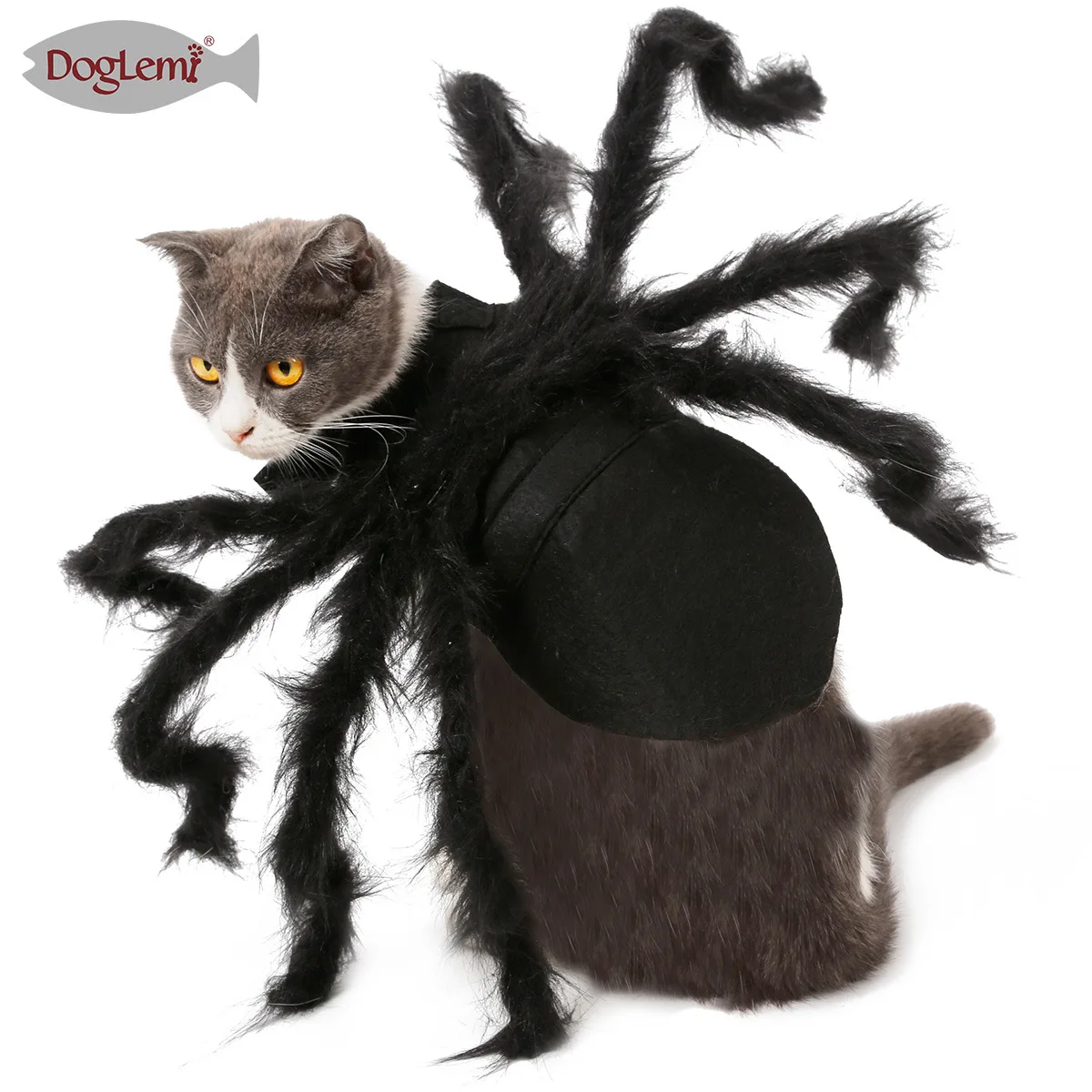 Halloween Pet Spider Clothes Puppy Cat Horror Simulation Plush Costume Party Dress | Vests