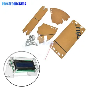 1 Pcs Transparent Acrylic Shell board for LCD1602 LCD Screen with Screw/Nut LCD1602 Shell Case Holder (no with 1602 LCD)