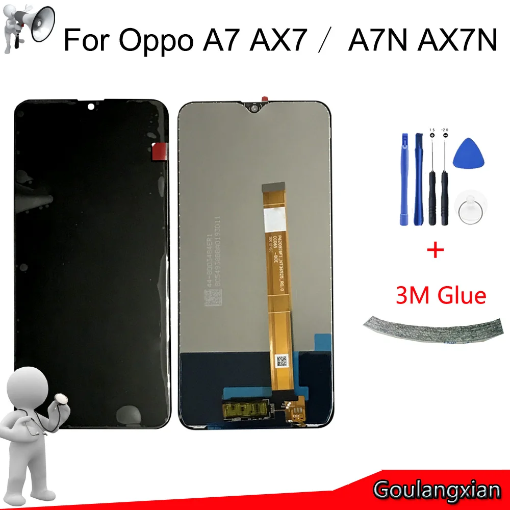 6 2 &quotОригинал ААА ЖК дисплей высококачественный защитный чехол для Oppo A7 CPH1901 AX7