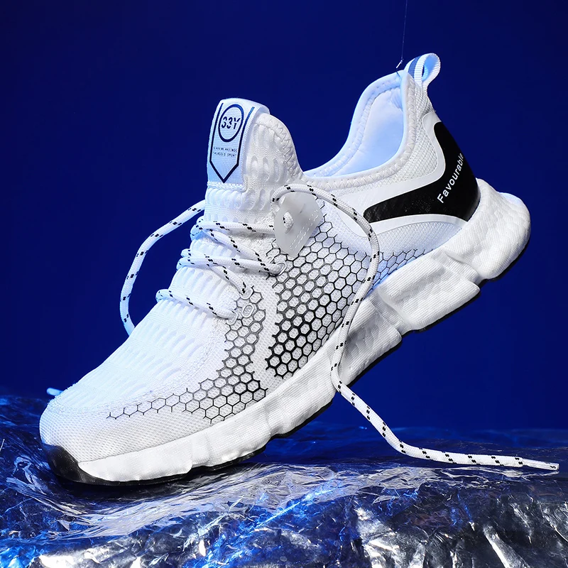 Мужские кроссовки для бега 2020 дышащие повседневные из попкорна легкие