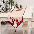 Украшения для стола на новый год 2022, дорожка для украшения стола, рождественские украшения для дома, декор для рождества 2021