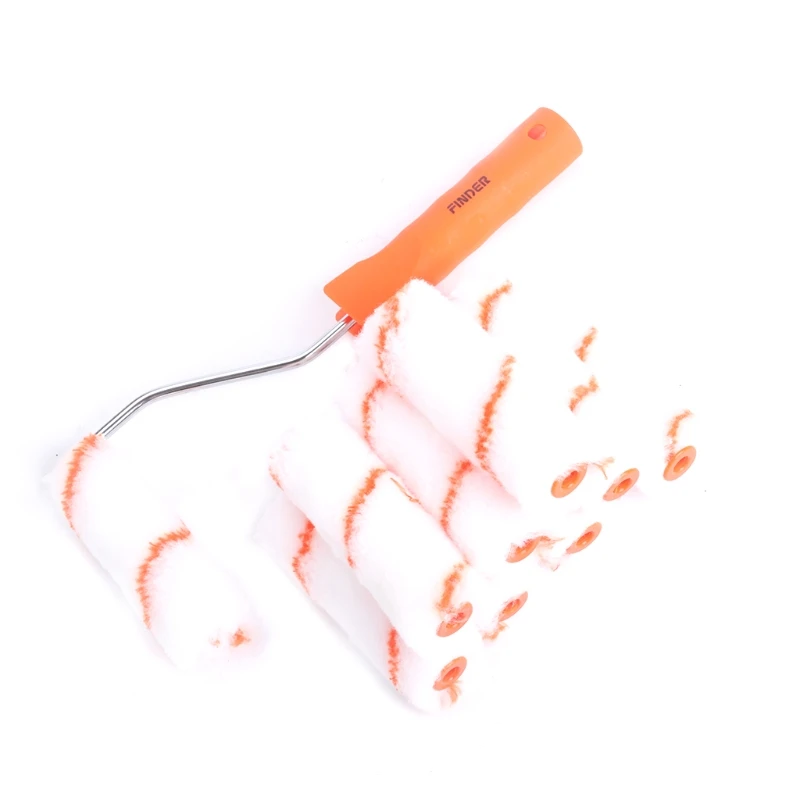 

10pcs Paint Roller Frame Paint Brush Paint Tray Roller Home Painting Supplies High Quality Interior Paint Brushes Simple 85AC