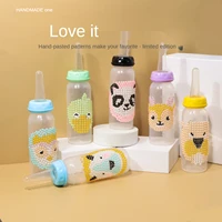abdl bottle ddlg pacifier stick drill cartoon animal cute 600ml adult baby free creative frosted water bottle nipple pp material