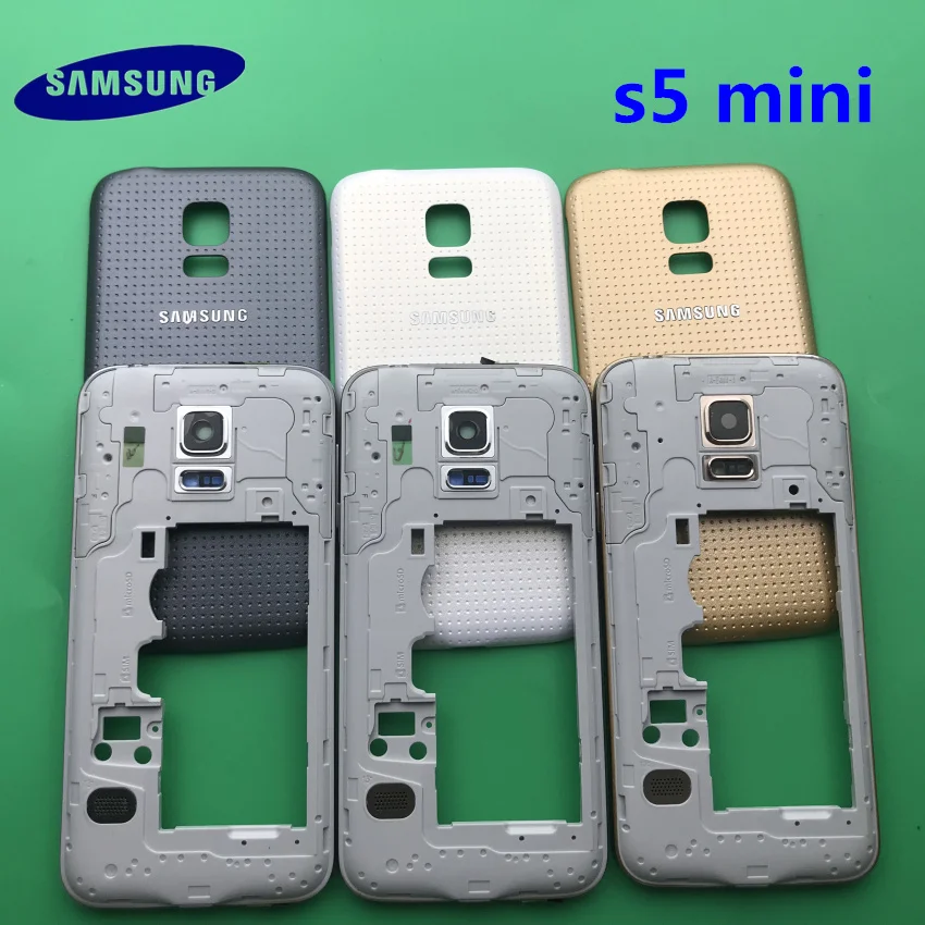 Полный корпус задняя крышка + передняя стеклянная линза экрана средняя рамка для