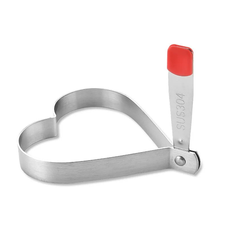 SUS304 пищевая нержавеющая сталь яйцо резак в форме сердца плесень прямые продажи с