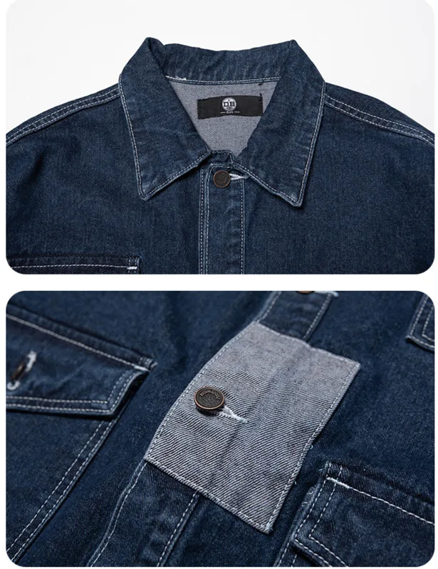 

IEFB B513-1 Watanabe Club autumn wave tooling simple denim jacket d035-95