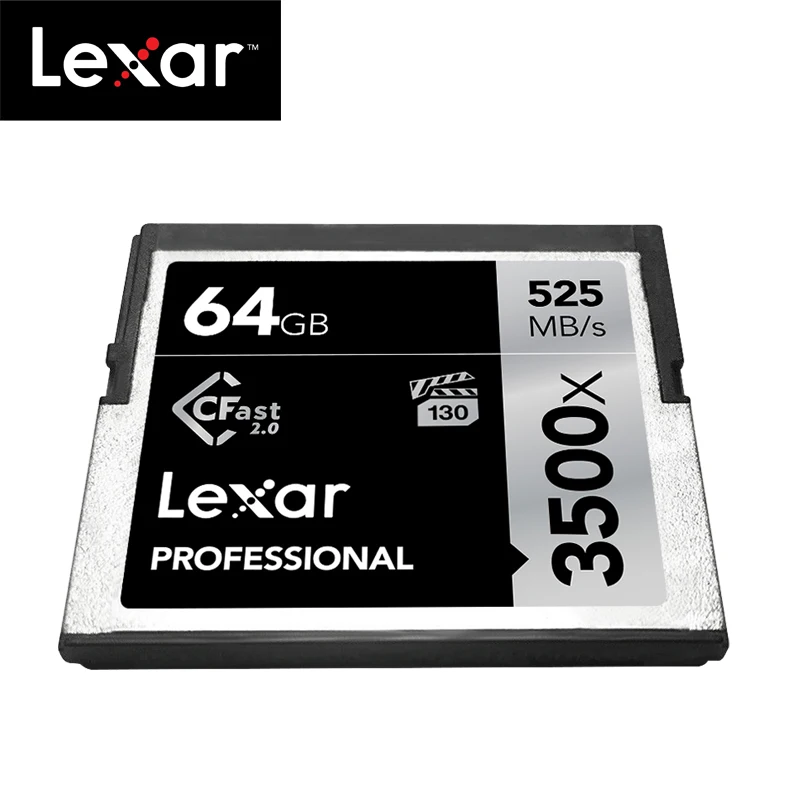 Lexar 64 Гб/128 ГБ/256 ГБ/512 ГБ/525 МБ/с./с Запись 445 CFast 2 0 карта памяти 3500x соответствует vpg 130