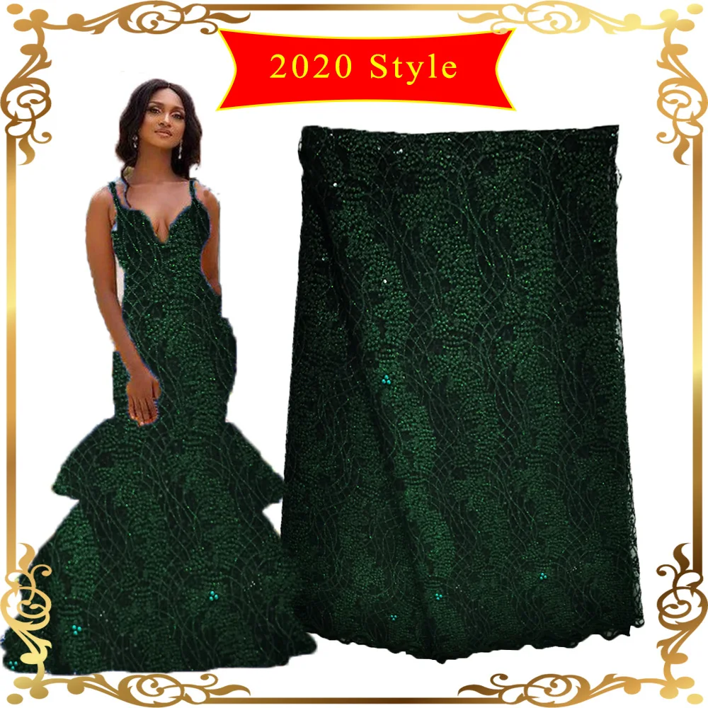 Африканское искусственное кружево 5 ярдов нигерийское Золотое