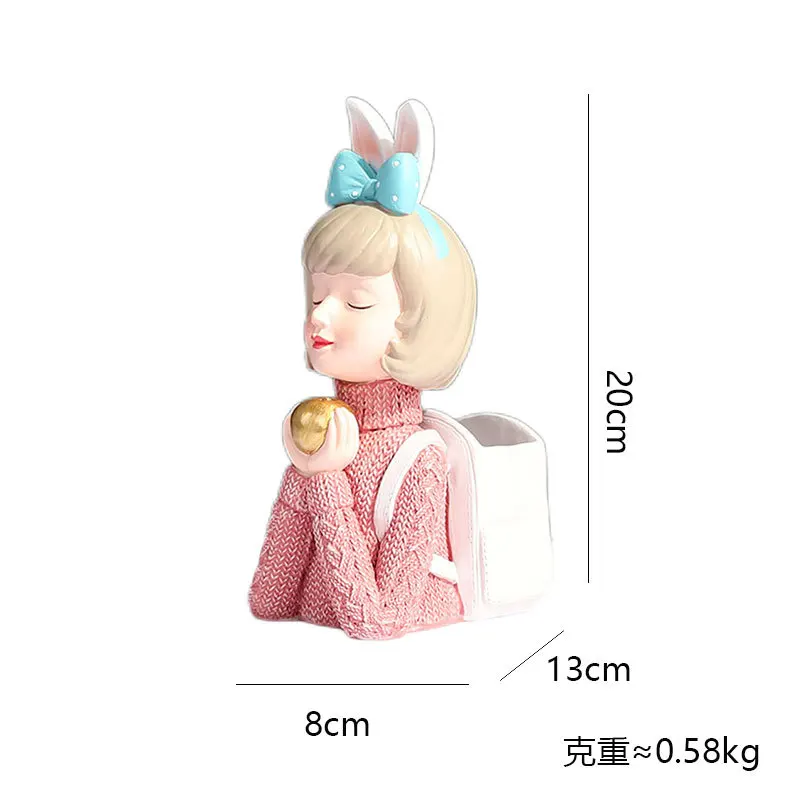 

Nordic Bubble Girl Study Room Decoration Desktop Storage Pen Holder Makeup Brush Holder Home Decoration