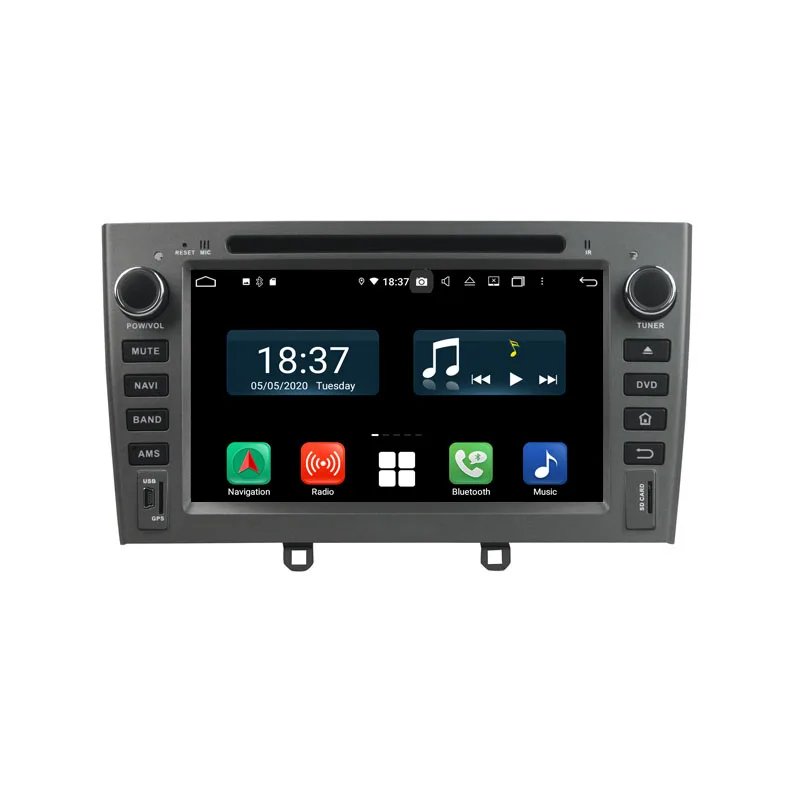 Автомагнитола Carplay 2 din для peugeot 408 PG автомобильный dvd мультимедийный плеер с