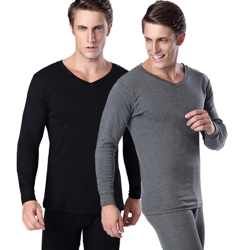 Thermal Underwear Sets For Men Winter Thermo Underwear Long Johns Winter Clothes Men Thick Thermal Clothing Solid Drop Shipping
