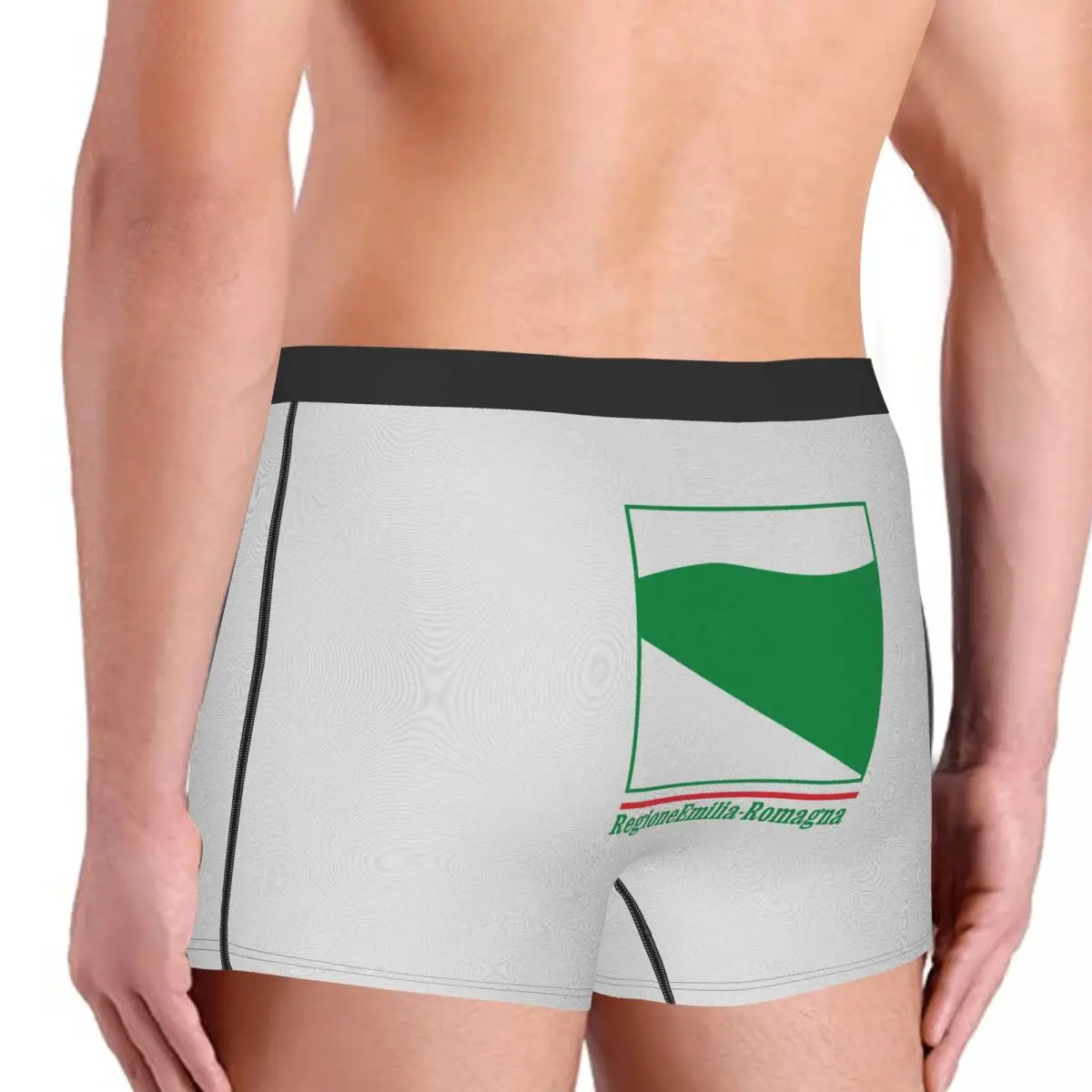 Fictional Emilia-Romagna Flag Men's Boxer Briefs regions of Italy Humor Graphic elastic pants for men