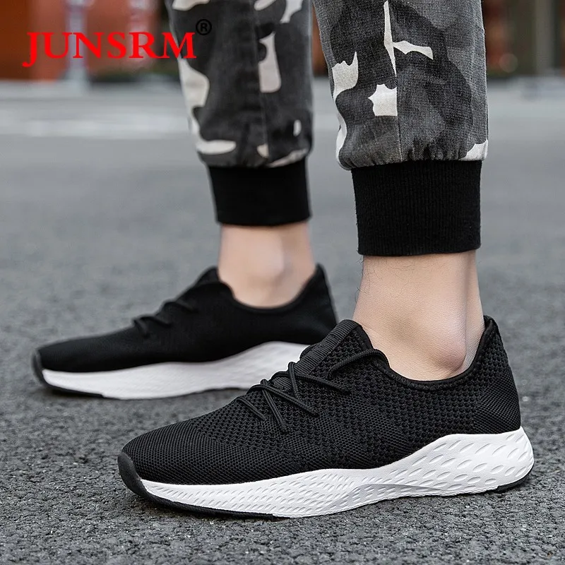 Мужские беговые кроссовки дышащая Ультралегкая спортивная обувь из сетчатого