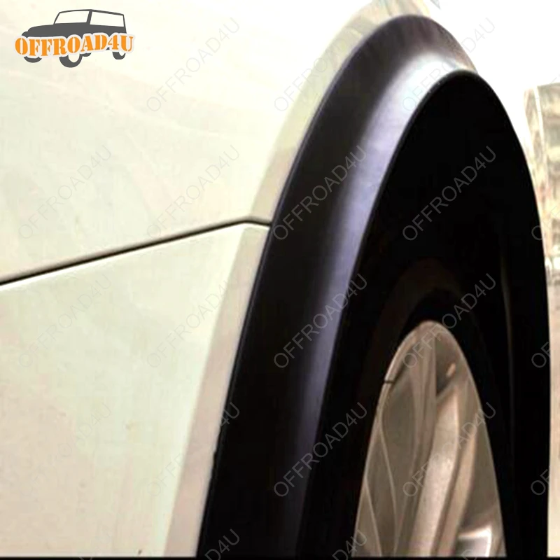 

3 Meter Car Rubber Mudguard Trim Mudflaps 4cm widen for 2 tires DIY Wheel arch fender flare wheel eyebrow stripe SUV PICK UP