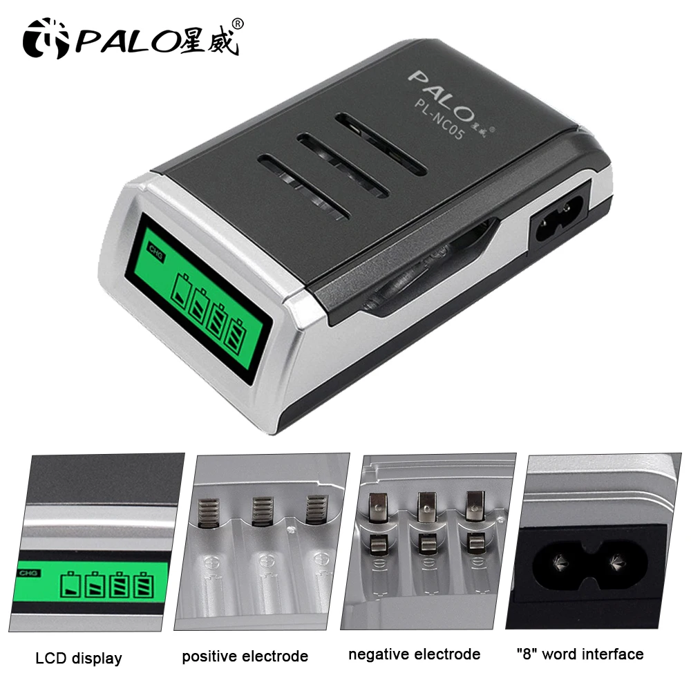 AA аккумуляторная батарея + AAA батареи с ЖК зарядным устройством для 1.2В Ni MH CD