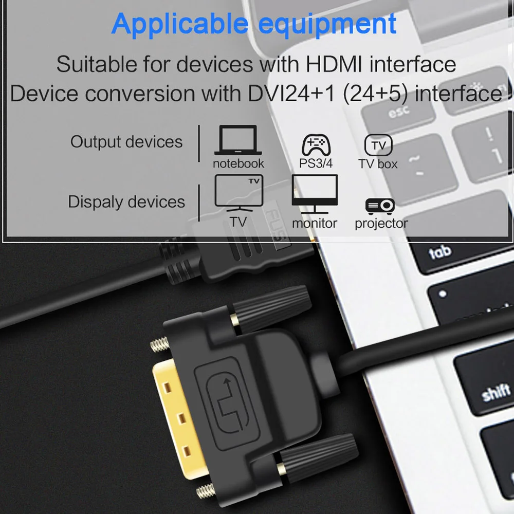 HDMI/DVI Кабель HDMI 1080P 3D DVI на кабель D 24 + 1 Pin адаптер Кабели позолоченные для XBOX HD ТВ