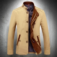 men blazer casual spring and autumn business casual coat stand collar outwear mens fashion clothing suit jacket polyester 2021