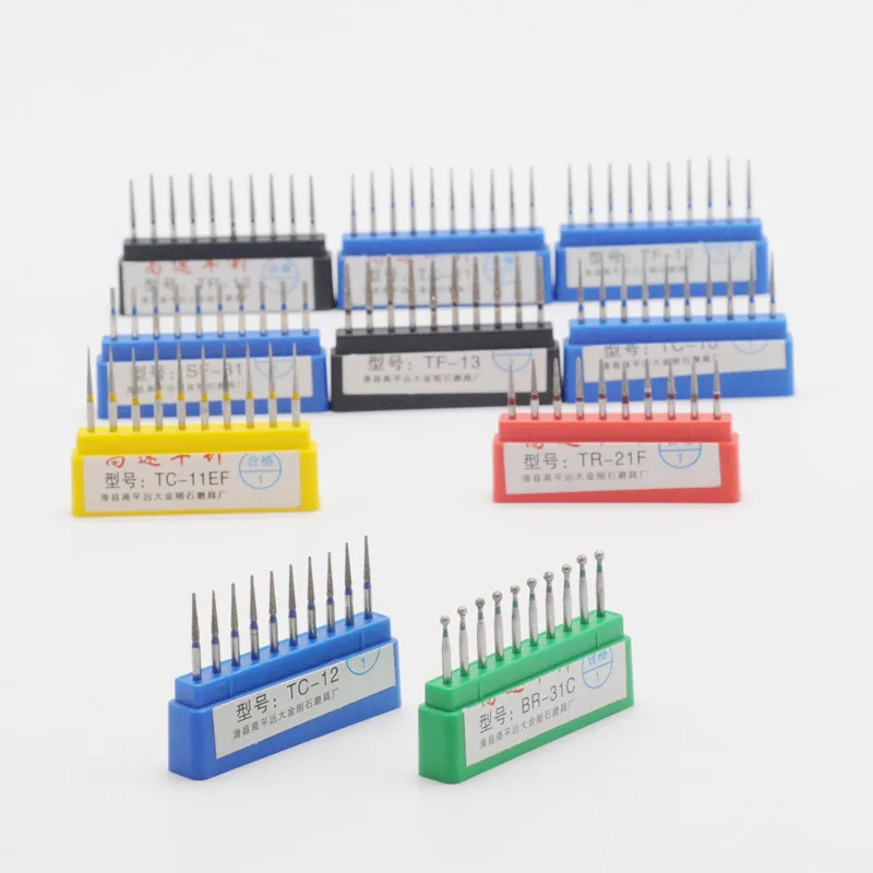 Стоматологические алмазные высокоскоростные боры FG для полировки сглаживания