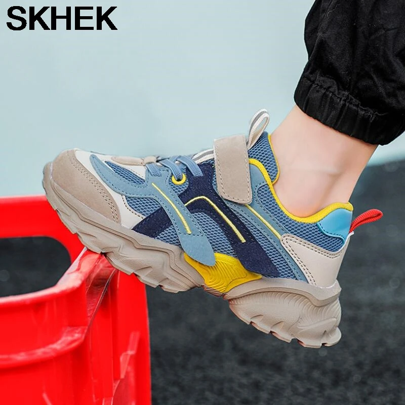 

SKHEK Lightweight Children's Sneakers Comfortable Soles Child Running Shoes Breathable Kids Shoes For Girls Size 28-38