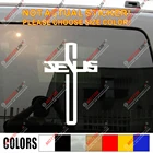 Наклейка на автомобиль с крестом Иисуса, Виниловая наклейка, христианский Бог, церковь, Христос, окно, выберите размер и цвет!